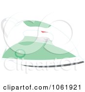 Clipart Green Hand Iron Royalty Free Vector Laundry Illustration