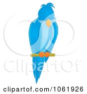 Poster, Art Print Of Blue Sleeping Perched Bird