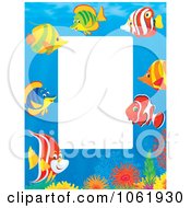 Poster, Art Print Of Vertical Fish And Coral Reef Frame