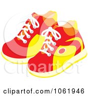 Poster, Art Print Of Pair Of Sneakers - Royalty Free Vector Fashion Illustration