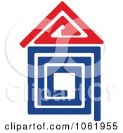Poster, Art Print Of Blue And Red Home
