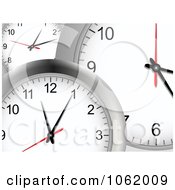 Clipart 3d Wall Clock Background Royalty Free Vector Illustration