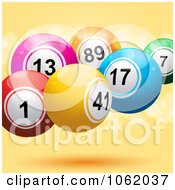 Poster, Art Print Of Lotto Balls On Orange