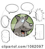 Poster, Art Print Of Wolf With Chat Balloons