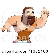 Clipart Big Barbarian With An Idea Royalty Free Vector Illustration by Cory Thoman