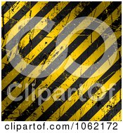 Poster, Art Print Of Golden Scratched Hazard Stripes Background