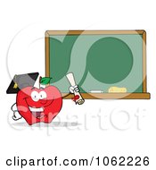 Poster, Art Print Of Professor Apple And Diploma By Chalkboard