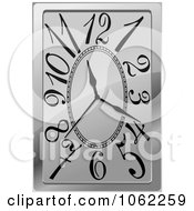 Clipart Silver Wall Clock 1 Royalty Free Vector Illustration