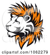 Clipart Lion Profile Logo Royalty Free Vector Illustration