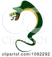 Clipart Menacing Cobra Snake Royalty Free Vector Illustration