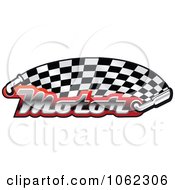 Poster, Art Print Of Motor And Exhaust Race Banner 1