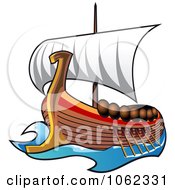 Poster, Art Print Of Viking Ship At Sail