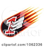 Clipart Racing Number One With Mufflers 3 Royalty Free Vector Illustration
