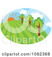 Poster, Art Print Of Spring Landscape Logo 4