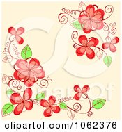 Poster, Art Print Of Pink Floral Background 22