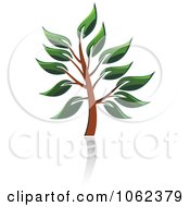 Clipart Green Tree Logo 3 Royalty Free Vector Illustration