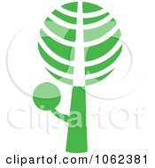 Clipart Green Tree Logo 2 Royalty Free Vector Illustration