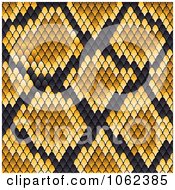 Yellow Snake Print Pattern Background