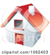 Poster, Art Print Of 3d Red Roofed House
