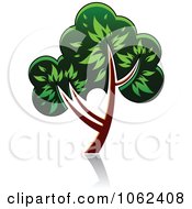 Clipart Green Tree Logo 5 Royalty Free Vector Illustration