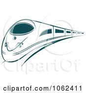 Clipart Green Subway Train 2 Royalty Free Vector Illustration
