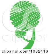 Clipart Green Tree Logo 4 Royalty Free Vector Illustration