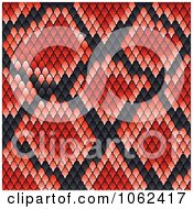 Red Snake Print Pattern Background