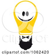 Poster, Art Print Of Yellow Light Bulb Logo 7