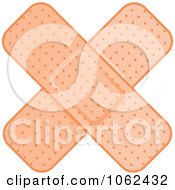 Clipart Crossed Bandages 2 Royalty Free Vector Illustration
