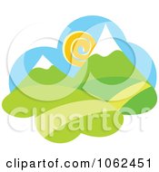 Poster, Art Print Of Spring Landscape Logo 5