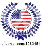 Clipart American Laurel Wreath 4 Royalty Free Vector Illustration