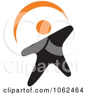 Clipart Happy Person Logo Royalty Free Vector Illustration