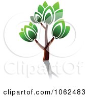 Clipart Green Tree Logo 1 Royalty Free Vector Illustration