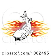 Poster, Art Print Of Fish And Flames Banner 2