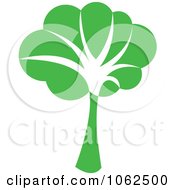 Clipart Green Tree Logo 3 Royalty Free Vector Illustration