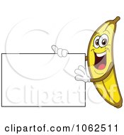 Poster, Art Print Of Banana Presenting A Sign