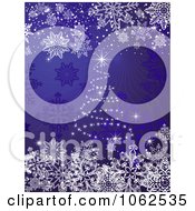 Clipart Purple Christmas Tree Background 2 Royalty Free Vector Illustration