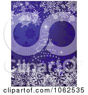 Poster, Art Print Of Purple Christmas Tree Background 2