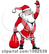 Poster, Art Print Of Santa Waving