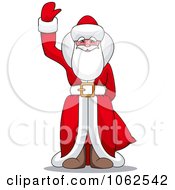 Poster, Art Print Of Santa Claus Waving