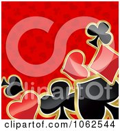 Clipart Red Poker Background Royalty Free Vector Illustration