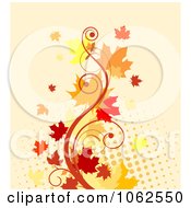 Poster, Art Print Of Autumn Background 2 - Royalty Free Vector Clip Art Illustration