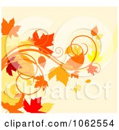 Poster, Art Print Of Autumn Background 3 - Royalty Free Vector Clip Art Illustration