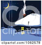 Poster, Art Print Of Winter House At Night