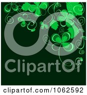 Clipart Green Floral Background 6 Royalty Free Vector Illustration