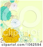 Clipart Yellow Floral Background 2 Royalty Free Vector Illustration
