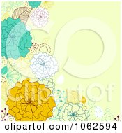 Poster, Art Print Of Yellow Floral Background 2