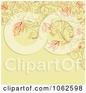 Clipart Tan Floral Background 1 Royalty Free Vector Clip Art Illustration