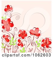 Poster, Art Print Of Pink Floral Background 21