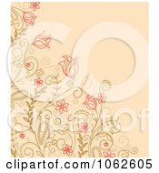 Poster, Art Print Of Pink Floral Background 19